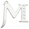 Zinc Alloy Jewelry Findings Lead-free, Pendant Letters 24x29mm hole=1.5mm Sold per pkg of 350