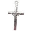 Zinc Alloy Jewelry Findings Lead-free, Pendant Cross 16x30mm hole=2mm Sold per pkg of 500