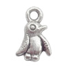 Zinc Alloy Jewelry Findings Lead-free, Pendant Bird 7x11mm hole=1mm Sold per pkg of 2000