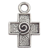 Zinc Alloy Jewelry Findings Lead-free, Pendant Cross 19x13mm hole=3mm Sold per pkg of 600