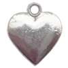 Zinc Alloy Jewelry Findings Lead-free, Pendant Heart 15x16mm hole=1.5mm Sold per pkg of 500