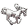 Zinc Alloy Jewelry Findings  Lead-free, Pendant Horse 21x15mm hole=1.5mm Sold per pkg of 300