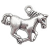 Zinc Alloy Jewelry Findings  Lead-free, Pendant Horse 21x15mm hole=1.5mm Sold per pkg of 300