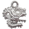 Zinc Alloy Jewelry Findings  Lead-free, Pendant Animal 17x20mm Sold per pkg of 500