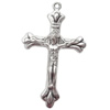 Zinc Alloy Jewelry Findings  Lead-free, Pendant Cross 24x38mm hole=1.5mm Sold per pkg of 300