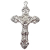 Zinc Alloy Jewelry Findings  Lead-free, Pendant Cross 35x54mm hole=2mm Sold per pkg of 100