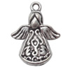 Zinc Alloy Jewelry Findings  Lead-free, Pendant Angel 16x21mm hole=1.5mm Sold per pkg of 300