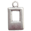 Zinc Alloy Jewelry Findings  Lead-free, Pendant 9x16mm hole=1.5mm Sold per pkg of 1000