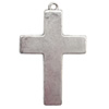 Zinc Alloy Jewelry Findings  Lead-free, Pendant Cross 42x27x4mm hole=1.5mm Sold per pkg of 150