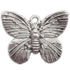 Zinc Alloy Jewelry Findings  Lead-free, Pendant Butterfly 18x15mm hole=1mm Sold per pkg of 500