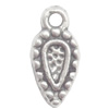 Zinc Alloy Jewelry Findings  Lead-free, Pendant 6x11mm hole=1mm Sold per pkg of 2000