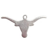Zinc Alloy Jewelry Findings  Lead-free, Pendant Animal Head 45x22mm hole=1mm Sold per pkg of 400