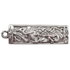 Zinc Alloy Jewelry Findings  Lead-free, Pendant Rectangular 52x15mm hole=2.5mm Sold per pkg of 150