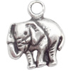 Zinc Alloy Jewelry Findings  Lead-free, Pendant Elephant 13x16mm hole=1.5mm Sold per pkg of 700
