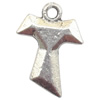 Zinc Alloy Jewelry Findings  Lead-free, Pendant Cross 13x17mm hole=1.5mm Sold per pkg of 700