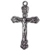 Zinc Alloy Jewelry Findings  Lead-free, Pendant Cross 19x33mm hole=1.5mm Sold per pkg of 500