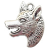 Zinc Alloy Jewelry Findings  Lead-free, Pendant Animal Head 30x35mm hole=3mm Sold per pkg of 150
