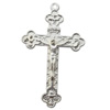 Zinc Alloy Jewelry Findings  Lead-free, Pendant Cross 28x46mm hole=1mm Sold per pkg of 200