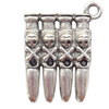 Zinc Alloy Jewelry Findings  Lead-free, Pendant 19x34mm hole=2.5mm Sold per pkg of 200