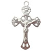 Zinc Alloy Jewelry Findings  Lead-free, Pendant Cross 29x49mm hole=3mm Sold per pkg of 200