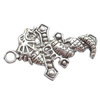 Zinc Alloy Jewelry Findings  Lead-free, Pendant Animal 53x32mm hole=4mm Sold per pkg of 100