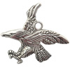 Zinc Alloy Jewelry Findings  Lead-free, Pendant Eagle 39x44mm hole=3mm Sold per pkg of 100