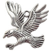 Zinc Alloy Jewelry Findings  Lead-free, Pendant Eagle 35x32mm hole=2mm Sold per pkg of 100