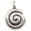 Zinc Alloy Jewelry Findings  Lead-free, Pendant 10x15mm hole=2.5mm Sold per pkg of 500