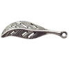 Pendant  Lead-Free Zinc Alloy Jewelry Findings Leaf 29x7.5mm hole=1mm，Sold per pkg of 800