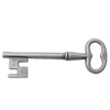 Pendant  Lead-Free Zinc Alloy Jewelry Findings Key 57.2x20mm ，Sold per pkg of 150