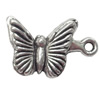 Pendant  Lead-Free Zinc Alloy Jewelry Findings Butterfly 20x13mm hole=1mm，Sold per pkg of 400