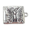 Pendant  Lead-Free Zinc Alloy Jewelry Findings Rectangular 15x21mm hole=1mm，Sold per pkg of 200