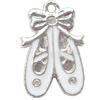 Pendant  Lead-Free Zinc Alloy Jewelry Findings 13.5x21mm hole=1mm，Sold per pkg of 300