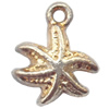 Pendant  Lead-Free Zinc Alloy Jewelry Findings Star 10.5x13mm hole=1mm，Sold per pkg of 1000