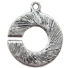 Pendant  Lead-Free Zinc Alloy Jewelry Findings Donut 26x19mm hole=1.5mm，Sold per pkg of 300