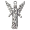 Pendant  Lead-Free Zinc Alloy Jewelry Findings Angel 25x17mm hole=1mm，Sold per pkg of 300
