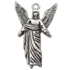 Pendant  Lead-Free Zinc Alloy Jewelry Findings Angel 27x17mm hole=1mm，Sold per pkg of 300