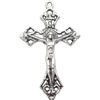 Pendant  Lead-Free Zinc Alloy Jewelry Findings Cross 48x29mm hole=1mm，Sold per pkg of 200