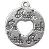 Pendant  Lead-Free Zinc Alloy Jewelry Findings Donut 18x151mm hole=1mm，Sold per pkg of 700