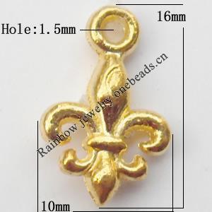 Pendant  Lead-Free Zinc Alloy Jewelry Findings 16x10mm hole=1.5mm，Sold per pkg of 1000