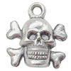Pendant  Lead-Free Zinc Alloy Jewelry Findings Skeleton15x13mm hole=1mm，Sold per pkg of 500