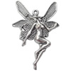 Pendant Lead-Free Zinc Alloy Jewelry Findings Angel 36x26mm hole=1mm，Sold per pkg of 150