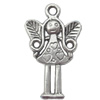 Pendant  Lead-Free Zinc Alloy Jewelry Findings Girl 25x15mm hole=1mm，Sold per pkg of 500