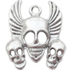 Pendant Lead-Free Zinc Alloy Jewelry Findings Skeleton 33x25mm hole=3mm，Sold per pkg of 150