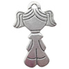 Pendant  Lead-Free Zinc Alloy Jewelry Findings Girl 36x22mm hole=2mm，Sold per pkg of 300