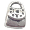 Pendant  Lead-Free Zinc Alloy Jewelry Findings Bag 8x11mm hole=4mm ，Sold per pkg of 500