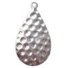 Pendant  Lead-Free Zinc Alloy Jewelry Findings Flat Teardrop 30x17mm hole=1mm，Sold per pkg of 300