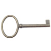 Pendant  Lead-Free Zinc Alloy Jewelry Findings Key 64x31mm hole=18mm，Sold per pkg of 100