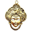 Pendant  Lead-Free Zinc Alloy Jewelry Findings, Head 43x61mm hole=3.5mm, Sold per pkg of 60