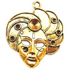 Pendant  Lead-Free Zinc Alloy Jewelry Findings, Head 41x48mm hole=3mm, Sold per pkg of 80